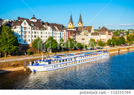 Koblenz city skyline in Germany 118335764