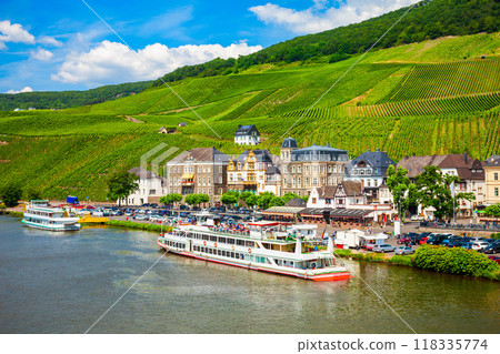 Bernkastel Kues aerial view, Germany. 118335774