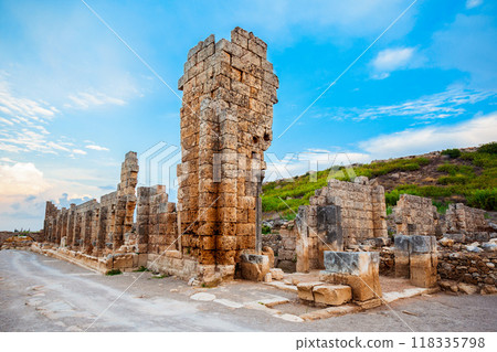 Perge ancient anatolian city, Antalya Perge ancient anatolian city, Antalya 118335798