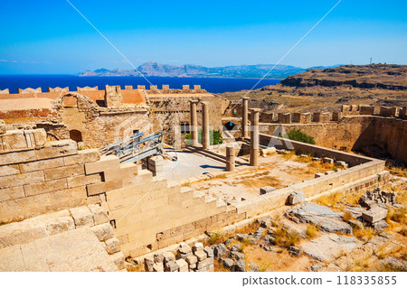 Lindos Acropolis and beach, Rhodes 118335855