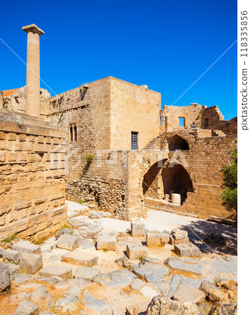 Lindos Acropolis and beach, Rhodes 118335856