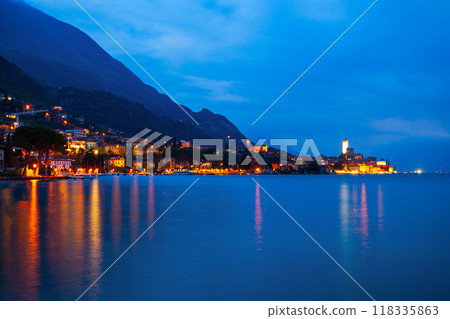 Malcesine town at Garda Lake Malcesine town at Garda Lake 118335863