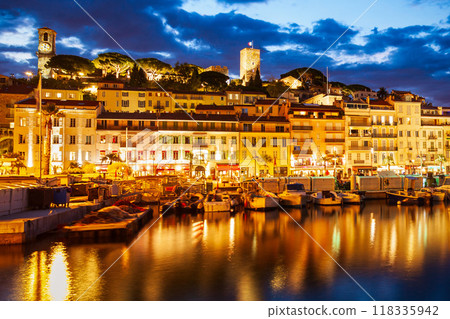 Cannes aerial panoramic view, France 118335942