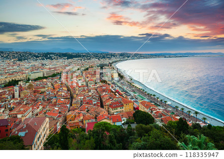 Nice aerial panoramic view, France Nice aerial panoramic view, France 118335947