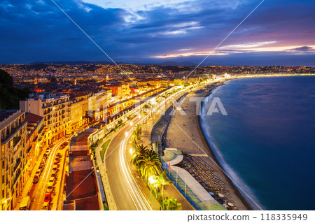 Nice aerial panoramic view, France Nice aerial panoramic view, France 118335949