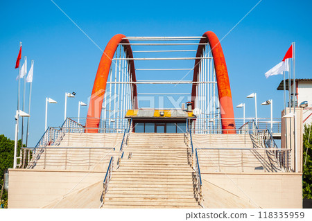 Bridge through Manavgat river, Turkey 118335959