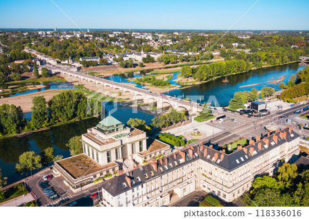 Tours aerial panoramic view, France 118336016