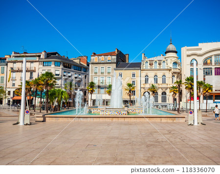 Georges Clemenceau square in Pau 118336070