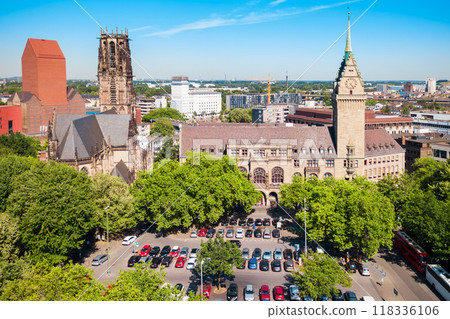 Duisburg city skyline in Germany Duisburg city skyline in Germany 118336106