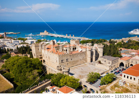 Rhodes old town in Greece 118336113