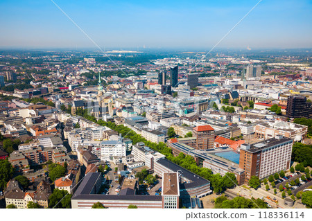 Dortmund city centre aerial view 118336114