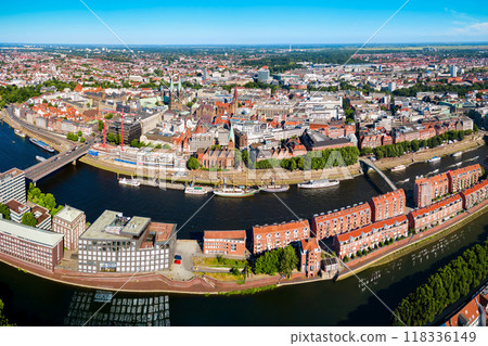 Bremen old town aerial view Bremen old town aerial view 118336149