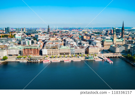 Hamburg city centre view, Germany 118336157