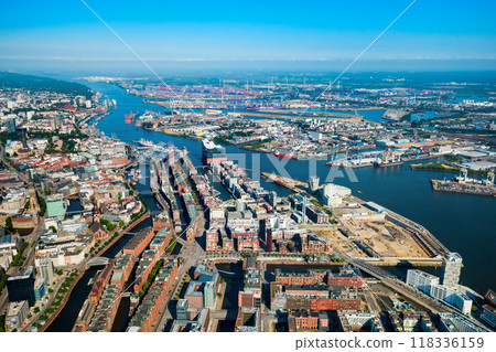 Hamburg city centre view, Germany 118336159