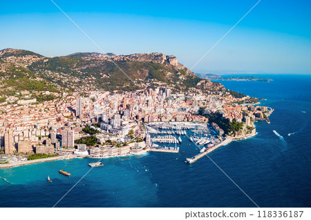 Monte Carlo, Monaco aerial view 118336187