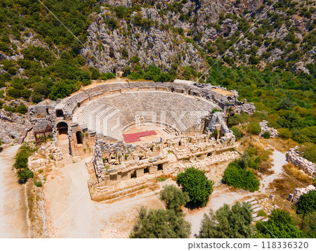 Myra ancient city ruins in Demre, Turkey 118336320
