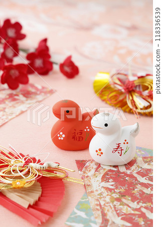 New Year's card Year of the Snake 2025 New Year's card Year of the Snake 2025 118336539