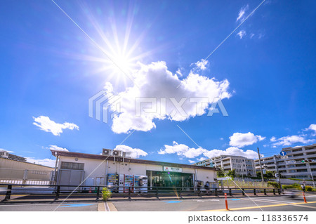 日本川崎市的城市景觀，俯瞰東急電鐵梶谷站等。 118336574