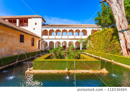 Generalife Palace in Granada city, Spain Generalife Palace in Granada city, Spain 118336884