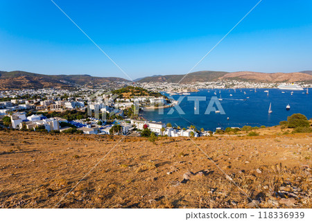 Bodrum city aerial panoramic view in Turkey Bodrum city aerial panoramic view in Turkey 118336939