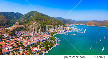 Antequera aerial panoramic view, Malaga province, Spain 118337071
