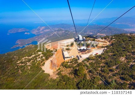 Cable car at Babadag mountain in Turkey 118337148