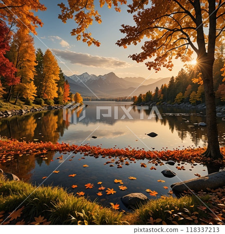 Autumn scenery material 2 118337213