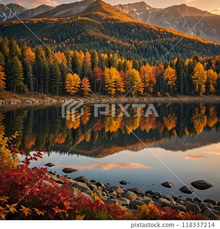 Autumn scenery material 3 118337214