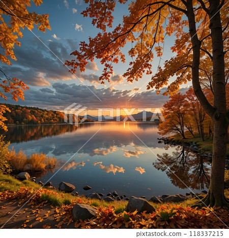 Autumn scenery material 4 118337215