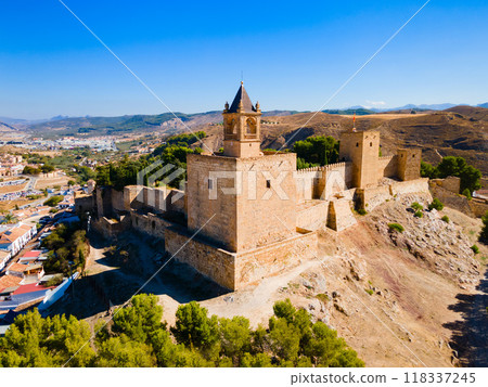 Fortress of Antequera aerial panoramic view, Spain 118337245