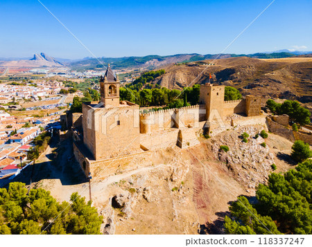 Fortress of Antequera aerial panoramic view, Spain Fortress of Antequera aerial panoramic view, Spain 118337247