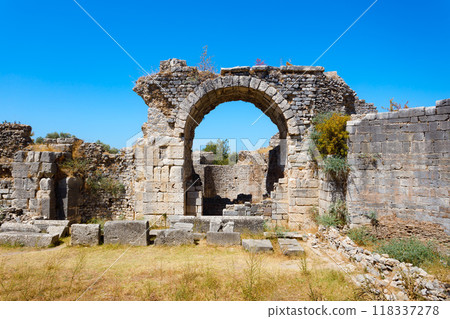 Miletus Archaeological Site near Didim city in Turkey 118337278