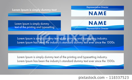 藍色波浪圖案新聞貼紙底座套裝 藍色波浪圖案新聞貼紙底座套裝 118337523
