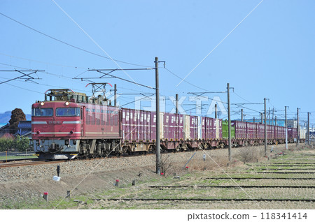 Hokuriku Main Line Fukuoka-Isurugi JR Freight EF81-117 (Toyama) Hokuriku Main Line Fukuoka-Isurugi JR Freight EF81-117 (Toyama) 118341414