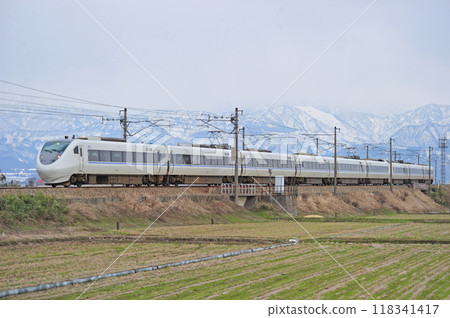 Hokuriku Main Line Mizuhashi-Higashi Toyama JR West 681 series T06+W12 formation (Kanazawa) Hakutaka Hokuriku Main Line Mizuhashi-Higashi Toyama JR West 681 series T06+W12 formation (Kanazawa) Hakutaka 118341417