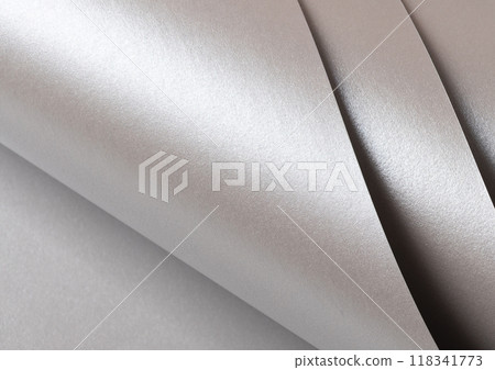 Gray silver metal paper texture with luxury minimalist design Curve overlay, fabric effect, and Gray silver metal paper texture with luxury minimalist design Curve overlay, fabric effect, and 118341773