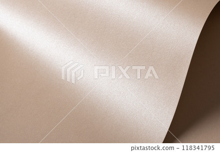 Beige paper texture with glossy curved design Elegant gradient, glowing effect, and rich wave 118341795