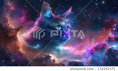 A Cosmic Cat Embraces the Galaxy A Cosmic Cat Embraces the Galaxy 118342375