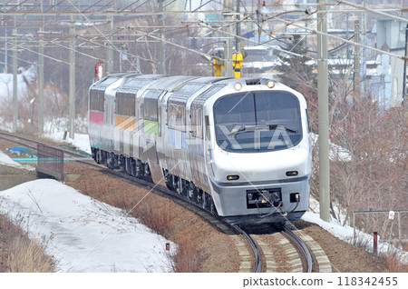 Chitose Line Kitahiroshima-Shimamatsu JR Hokkaido Kiha 183 series 5200 series (Naebo) North Rainbow Express 118342455