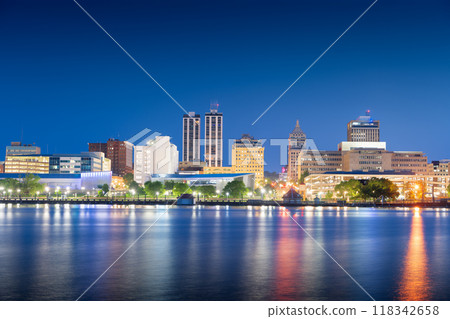 Peoria, Illinois, USA Downtown Skyline 118342658