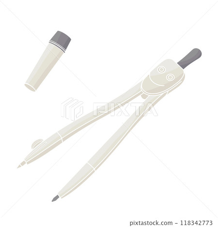 metal compass color vector illustration metal compass color vector illustration 118342773