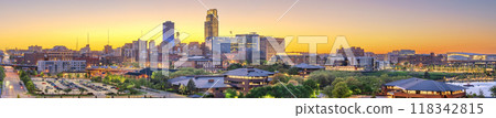 Omaha, Nebraska, USA Downtown Cityscape 118342815