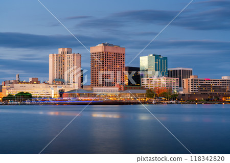 Norfolk, Virginia, USA on the Chesapeake Bay Norfolk, Virginia, USA on the Chesapeake Bay 118342820