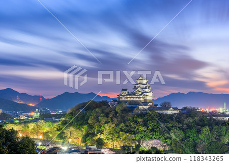 Himeji, Japan Dawn at Himeji Castle 118343265