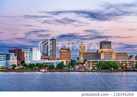 Peoria, Illinois, USA Downtown Skyline 118343269