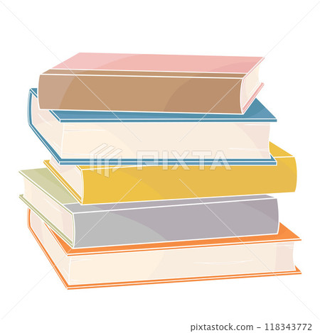 stack of books color vector illustration stack of books color vector illustration 118343772