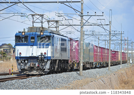 Tohoku Main Line, Kurihashi-Higashiwashimiya, JR Freight, EF64-1005 (Aichi) 118343848