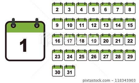 Calendar, year, calendar material 118343903