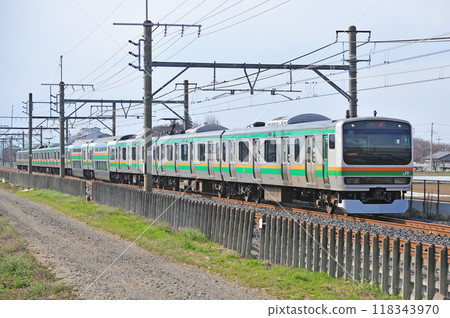高崎線 岡部深谷 JR東日本 E231系 1000系 U532編組(小山) 高崎線 岡部深谷 JR東日本 E231系 1000系 U532編組(小山) 118343970