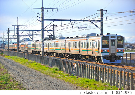 高崎線 岡部深谷 JR 東日本 211 系列 C14 編組(高崎) 高崎線 岡部深谷 JR 東日本 211 系列 C14 編組(高崎) 118343976